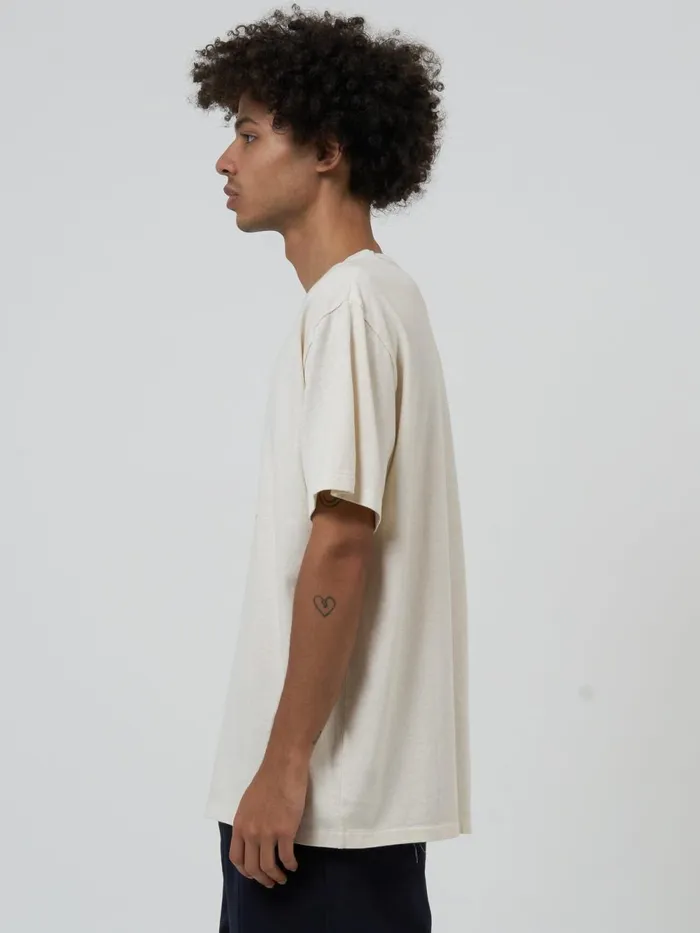Mens Hemp In Order And Disorder Merch Fit Tee Heritage White Thrills Tees and Tank Tops