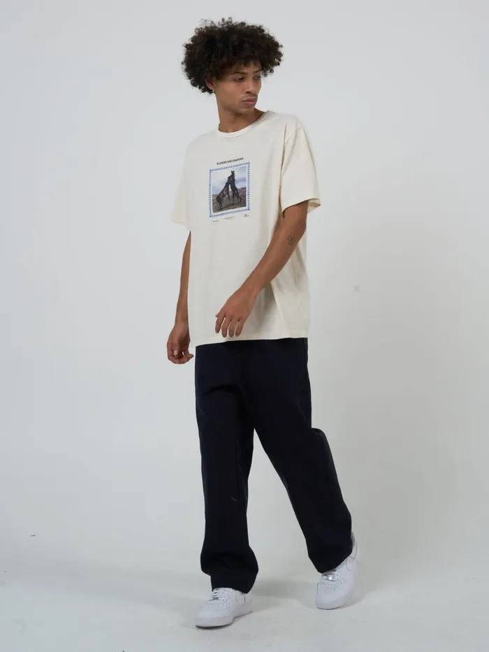 Mens Hemp In Order And Disorder Merch Fit Tee Heritage White Thrills Tees and Tank Tops