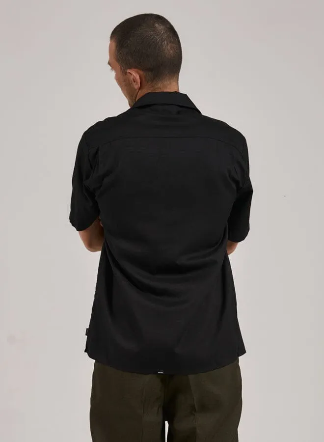 Mens High Standards Bowling Shirt Black Thrills Shirts