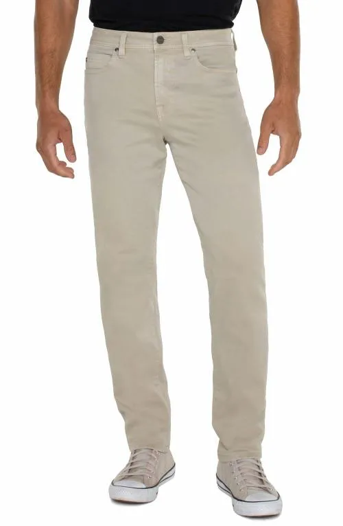 Mens Jeans Liverpool Los Angeles Kingston Modern Straight Colored Denim Dove