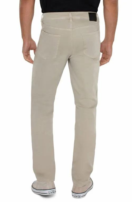 Mens Jeans Liverpool Los Angeles Kingston Modern Straight Colored Denim Dove
