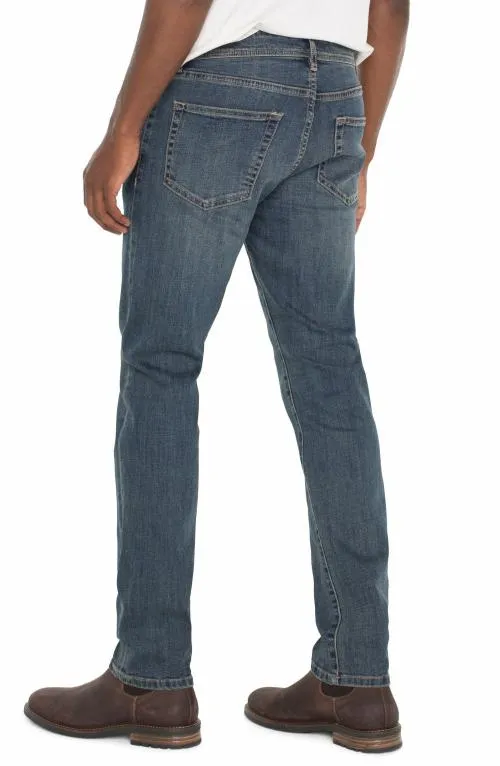 Mens Jeans Liverpool Los Angeles Kingston Modern Straight Crosshatch Coolmax Wrightwood