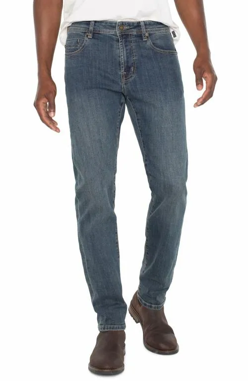 Mens Jeans Liverpool Los Angeles Kingston Modern Straight Crosshatch Coolmax Wrightwood