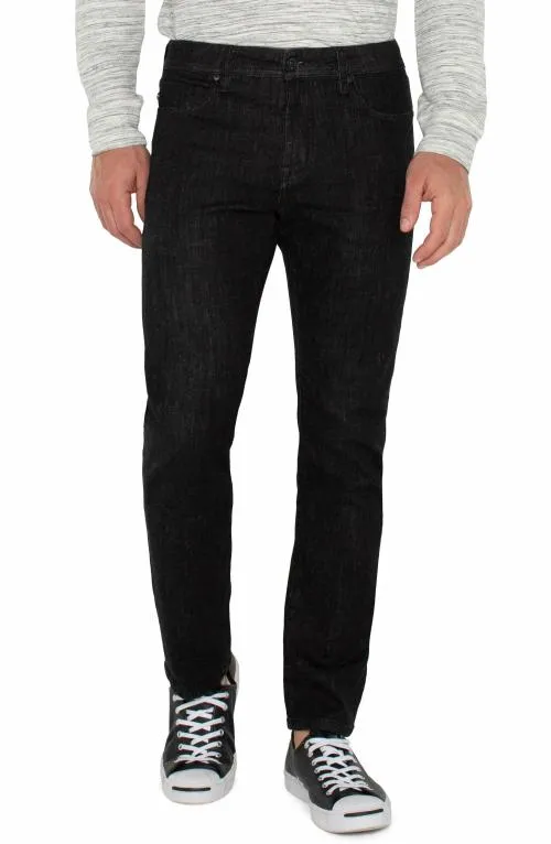 Mens Jeans Liverpool Los Angeles Regent Relaxed Straight Eco Black Rinse
