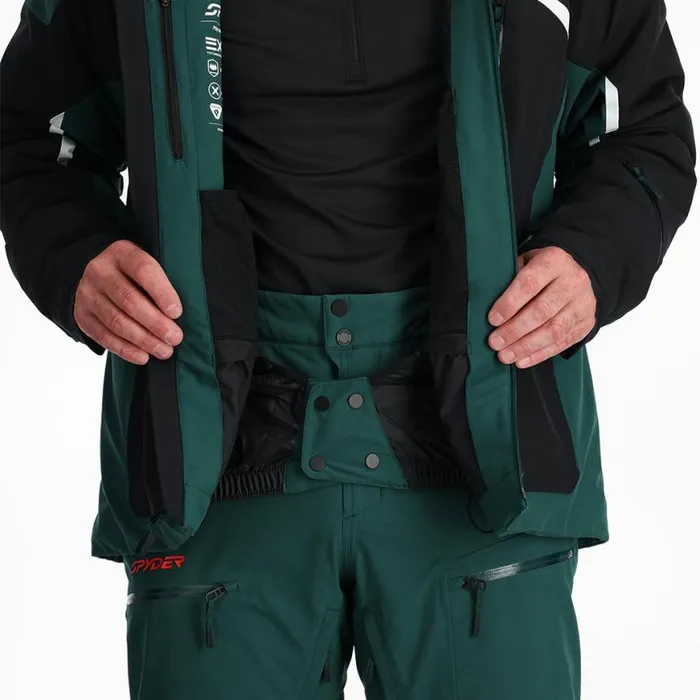 Mens Leader Cypress Green Spyder Insulated