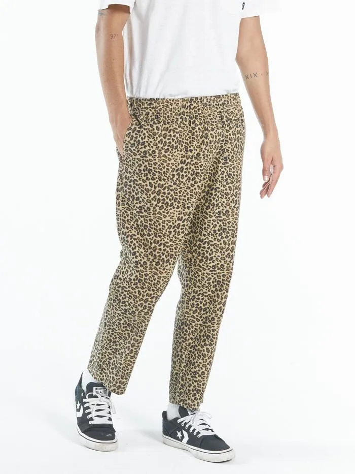 Mens Mild Animal Chopped Elastic Surf Pant Tan Thrills Pants