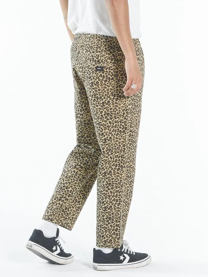 Mens Mild Animal Chopped Elastic Surf Pant Tan Thrills Pants