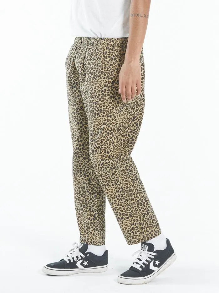 Mens Mild Animal Chopped Elastic Surf Pant Tan Thrills Pants