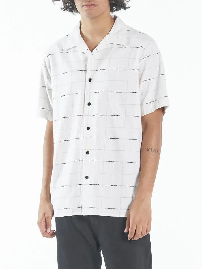 Mens Non Sense Bowling Shirt Heritage White Thrills Shirts