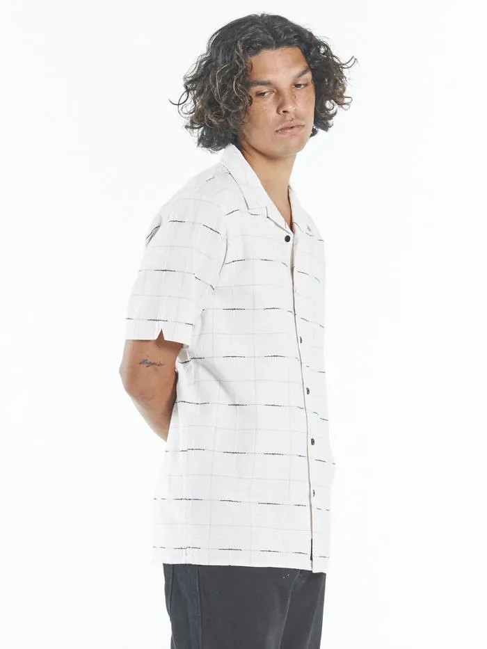 Mens Non Sense Bowling Shirt Heritage White Thrills Shirts