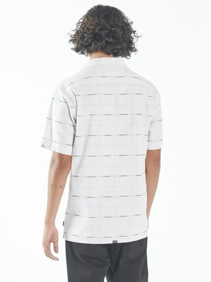 Mens Non Sense Bowling Shirt Heritage White Thrills Shirts