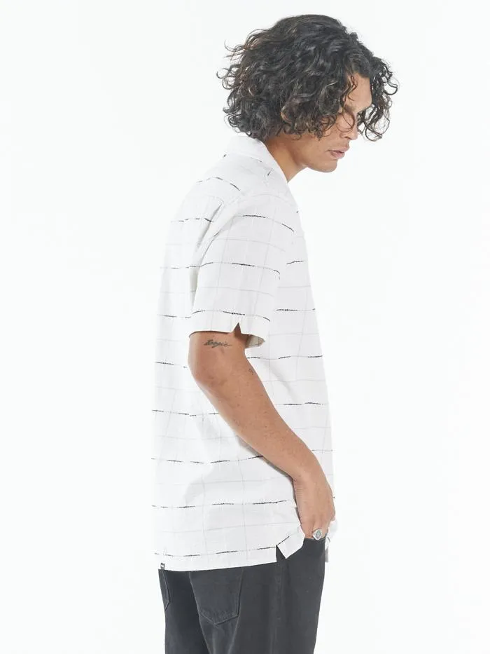 Mens Non Sense Bowling Shirt Heritage White Thrills Shirts