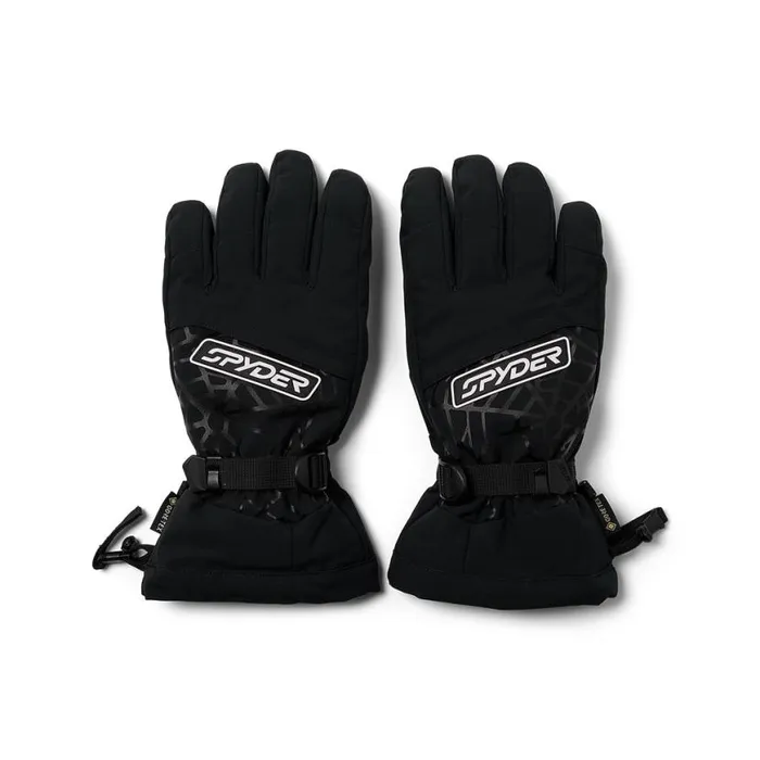 Mens Overweb Black Spyder Gloves