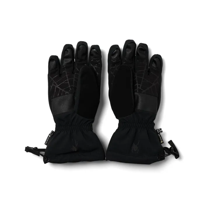 Mens Overweb Black Spyder Gloves