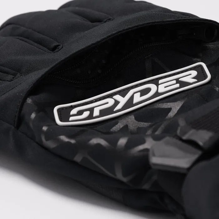 Mens Overweb Black Spyder Gloves