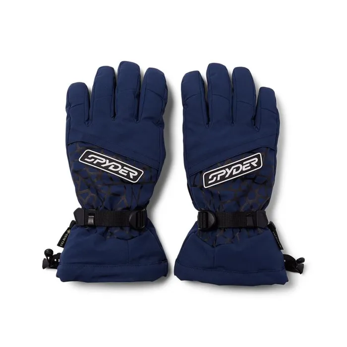 Mens Overweb True Navy Spyder Gloves