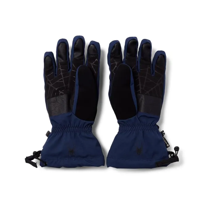 Mens Overweb True Navy Spyder Gloves