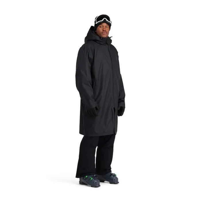Mens Rain Black Spyder Shell