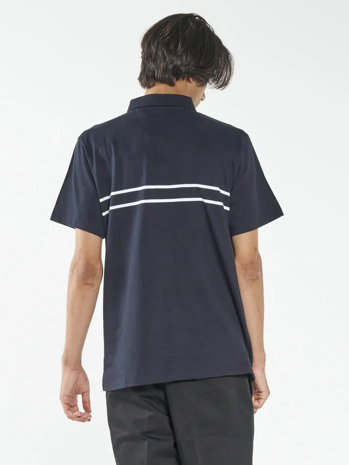 Mens Red Wings Polo Dark Navy Thrills Tees and Tank Tops