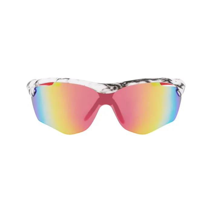 Mens Shield Sunglasses White Spyder Eyewear