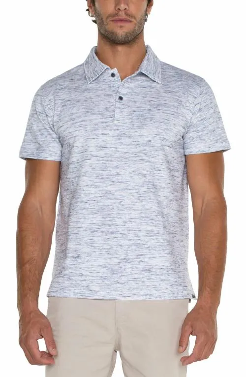 Mens Shirts Liverpool Los Angeles Short Sleeve Polo Porcelain Navy