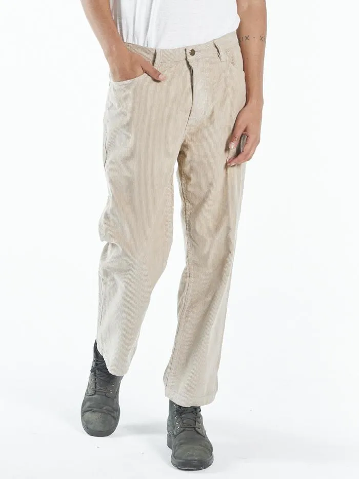 Mens Slacker Cord Jean Aged Tan Thrills Denim
