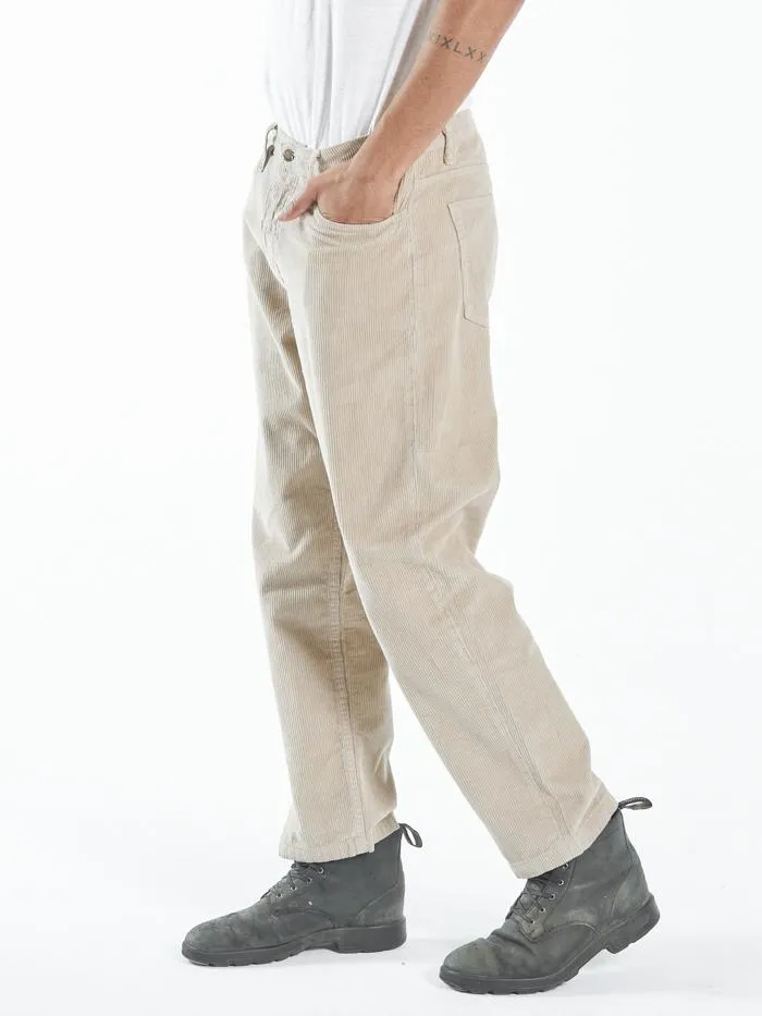 Mens Slacker Cord Jean Aged Tan Thrills Denim