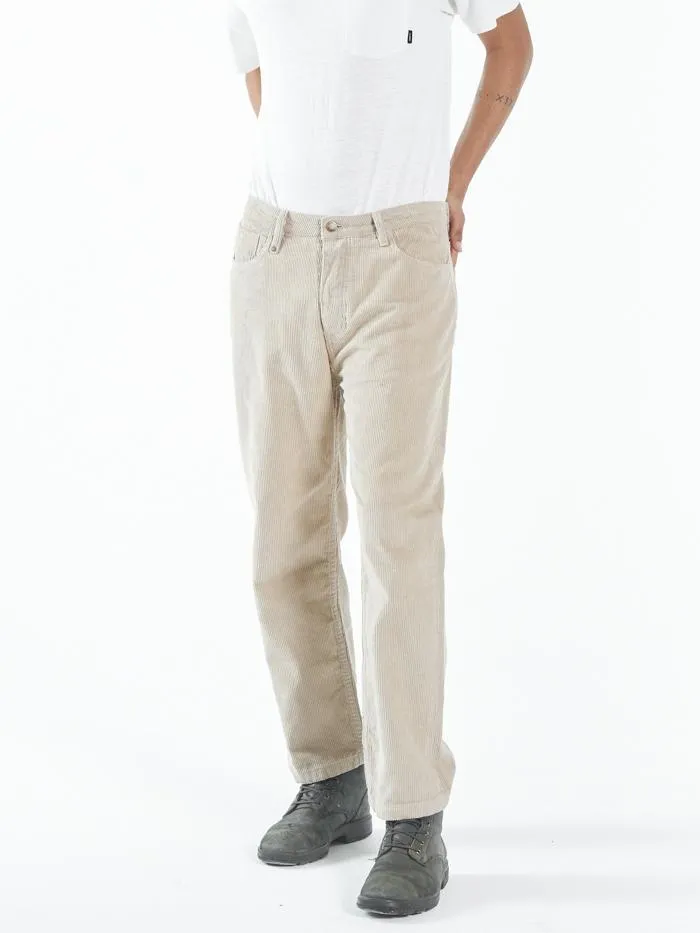 Mens Slacker Cord Jean Aged Tan Thrills Denim