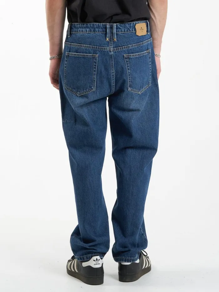 Mens Slacker Denim Jean Roadhouse Blue Thrills Denim
