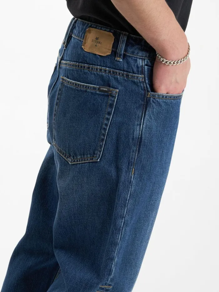 Mens Slacker Denim Jean Roadhouse Blue Thrills Denim