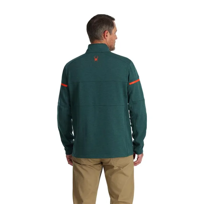 Mens Speed Fleece Full Zip Cypress Green Spyder Fleece