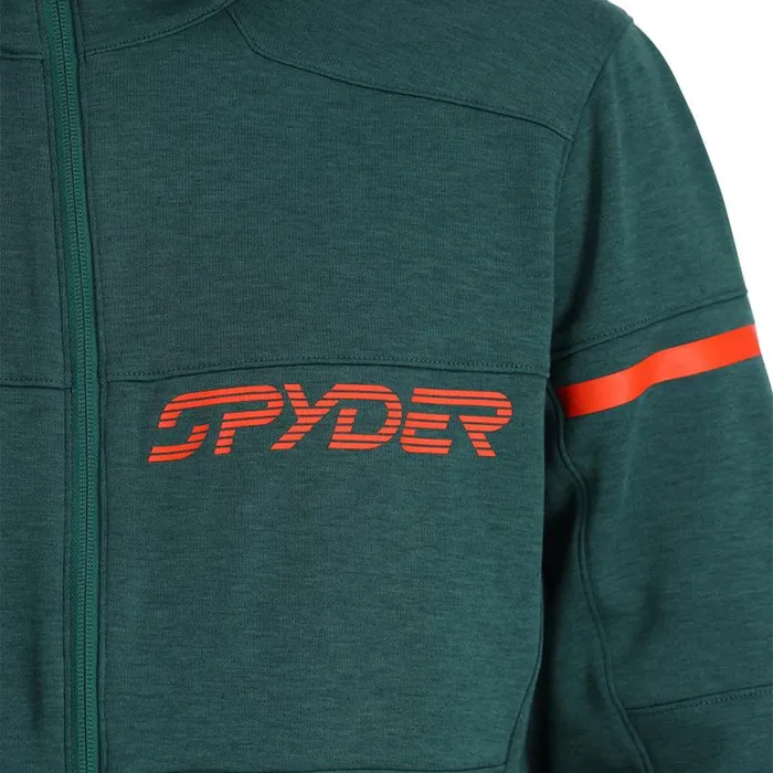 Mens Speed Fleece Full Zip Cypress Green Spyder Fleece