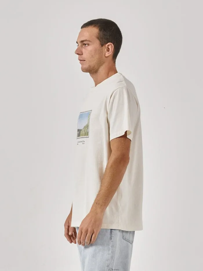Mens State Of Flux Merch Fit Tee Heritage White Thrills Tees and Tank Tops