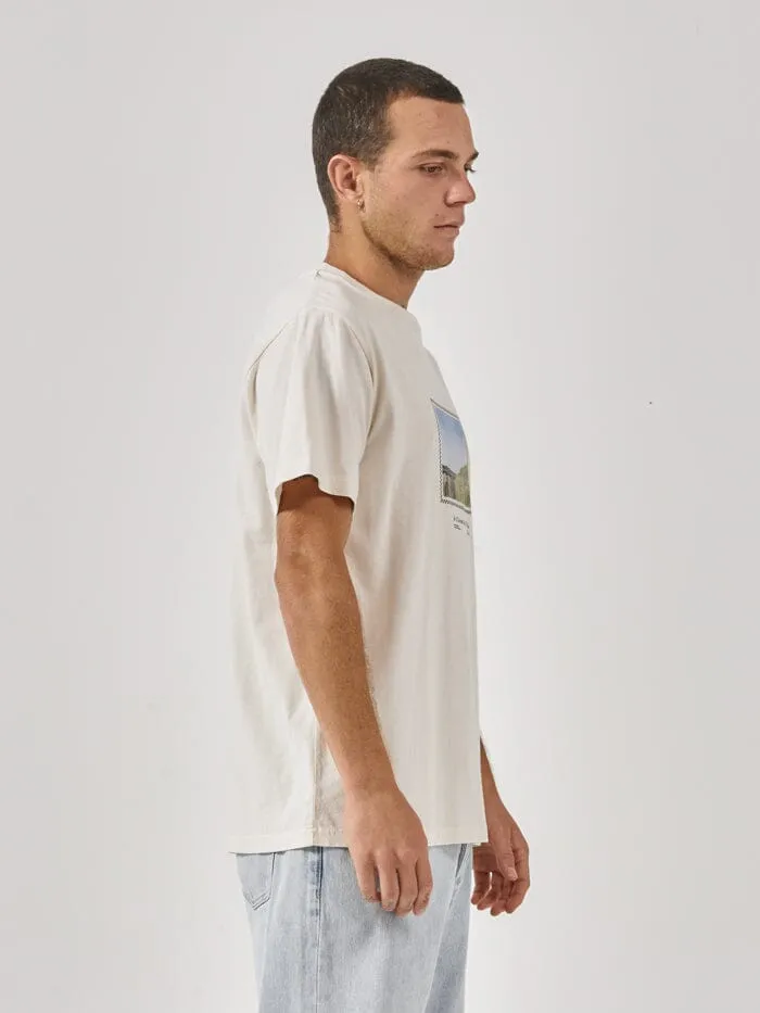 Mens State Of Flux Merch Fit Tee Heritage White Thrills Tees and Tank Tops