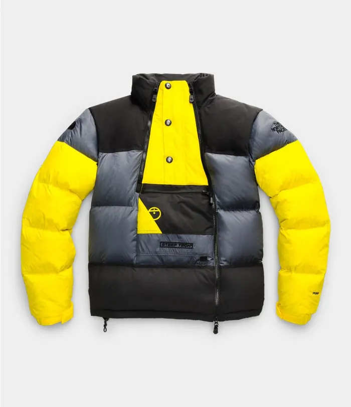 Mens Steep Tech Down Jacket Vanadis Greytnf Blacklightning Yellow The North Face Insulated and Down Jackets