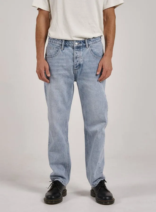 Mens Straight Line Denim Jean Ash Blue Thrills Denim