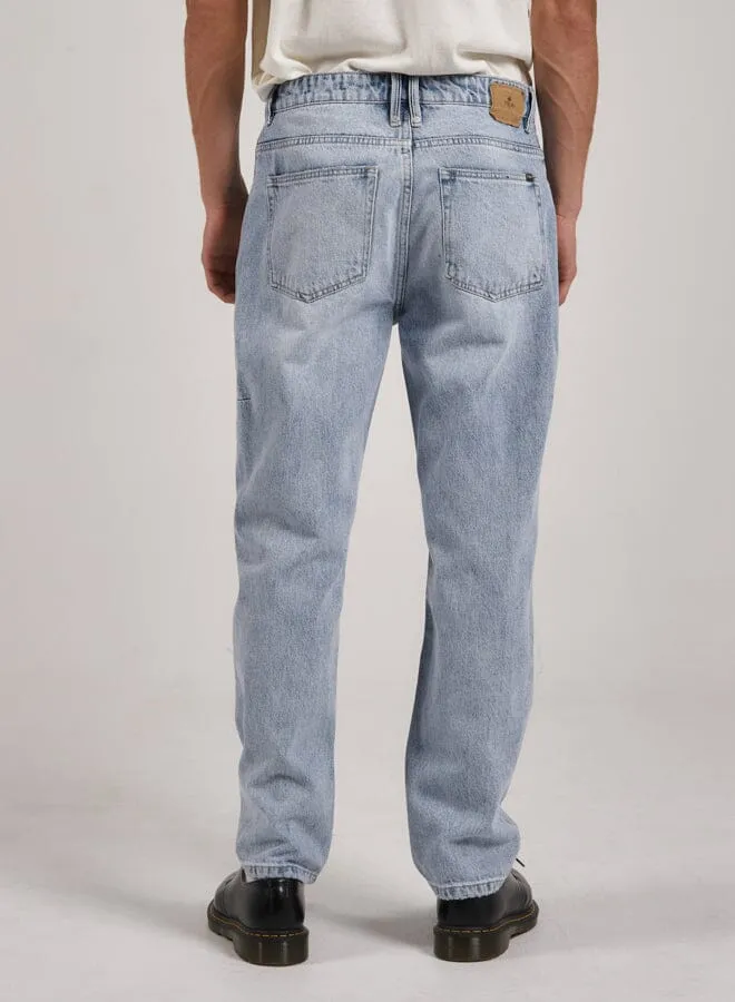 Mens Straight Line Denim Jean Ash Blue Thrills Denim