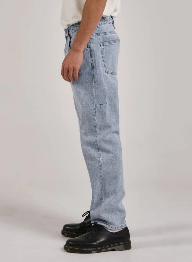 Mens Straight Line Denim Jean Ash Blue Thrills Denim