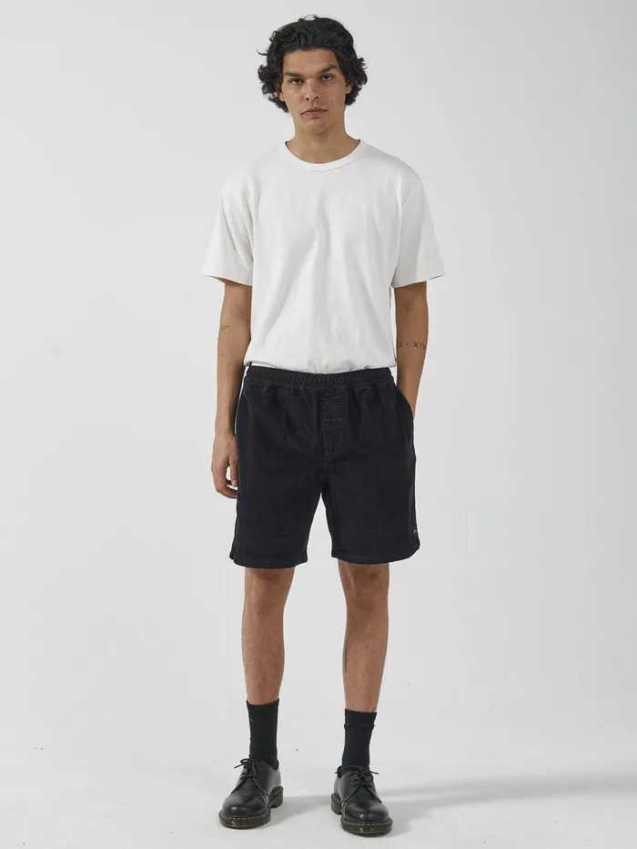 Mens Stranded Cord Volley Dark Navy Thrills Shorts