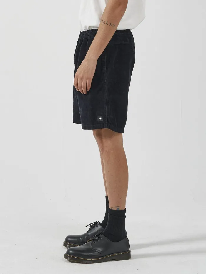 Mens Stranded Cord Volley Dark Navy Thrills Shorts