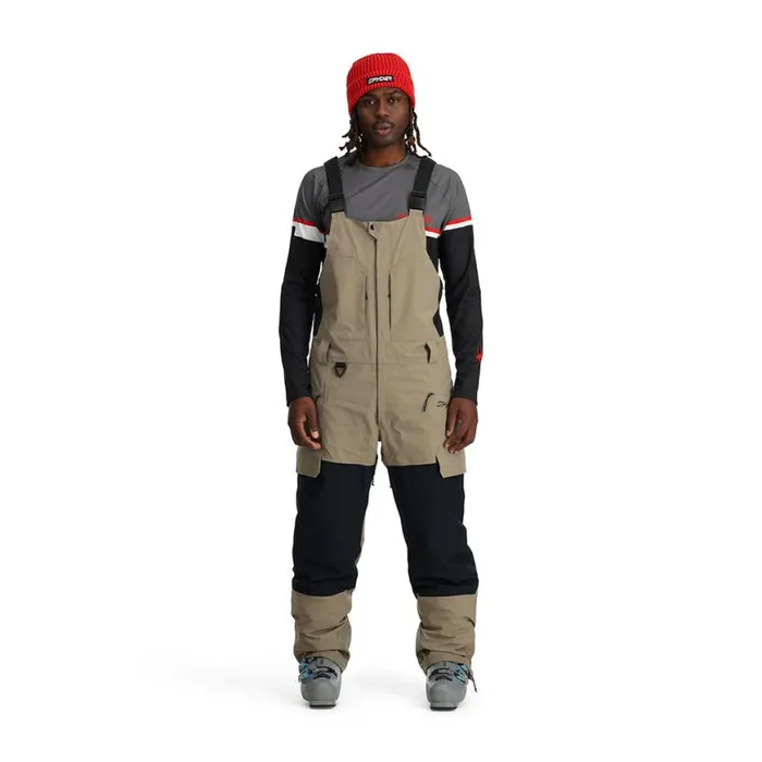 Mens Terrain Bib Desert Taupe Spyder Insulated
