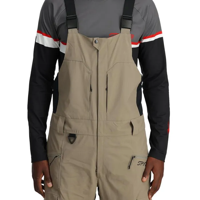Mens Terrain Bib Desert Taupe Spyder Insulated