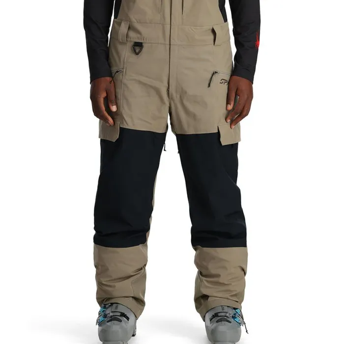 Mens Terrain Bib Desert Taupe Spyder Insulated