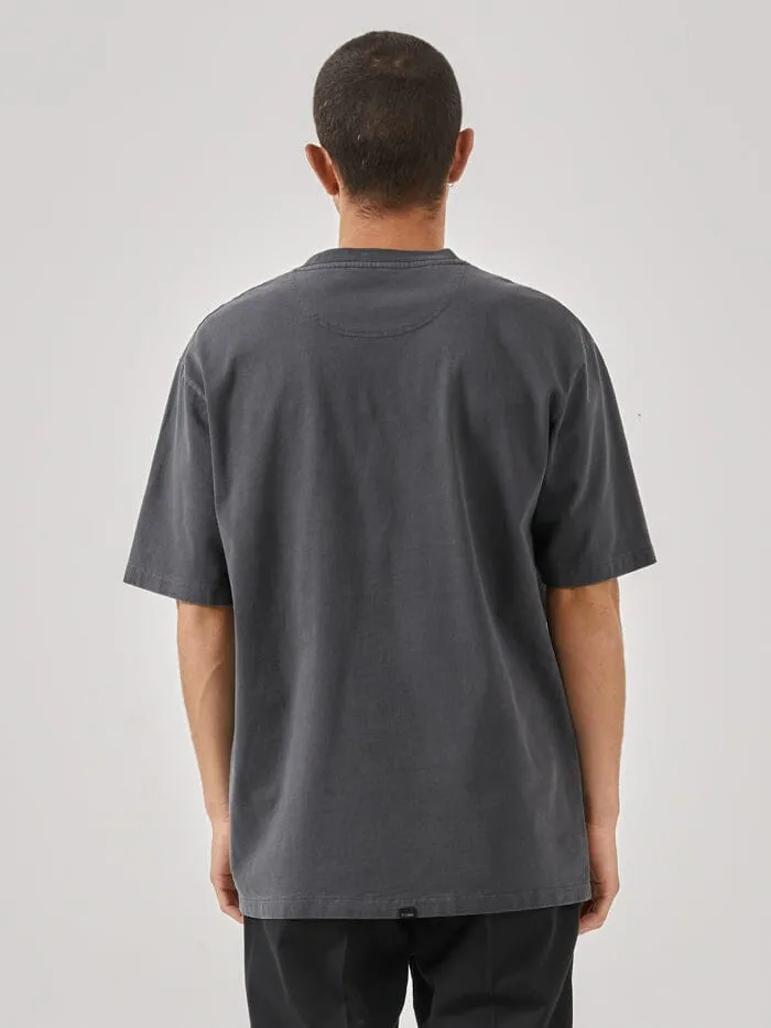 Mens Two Minds Oversize Fit Tee Dark Charcoal Thrills Tees and Tank Tops