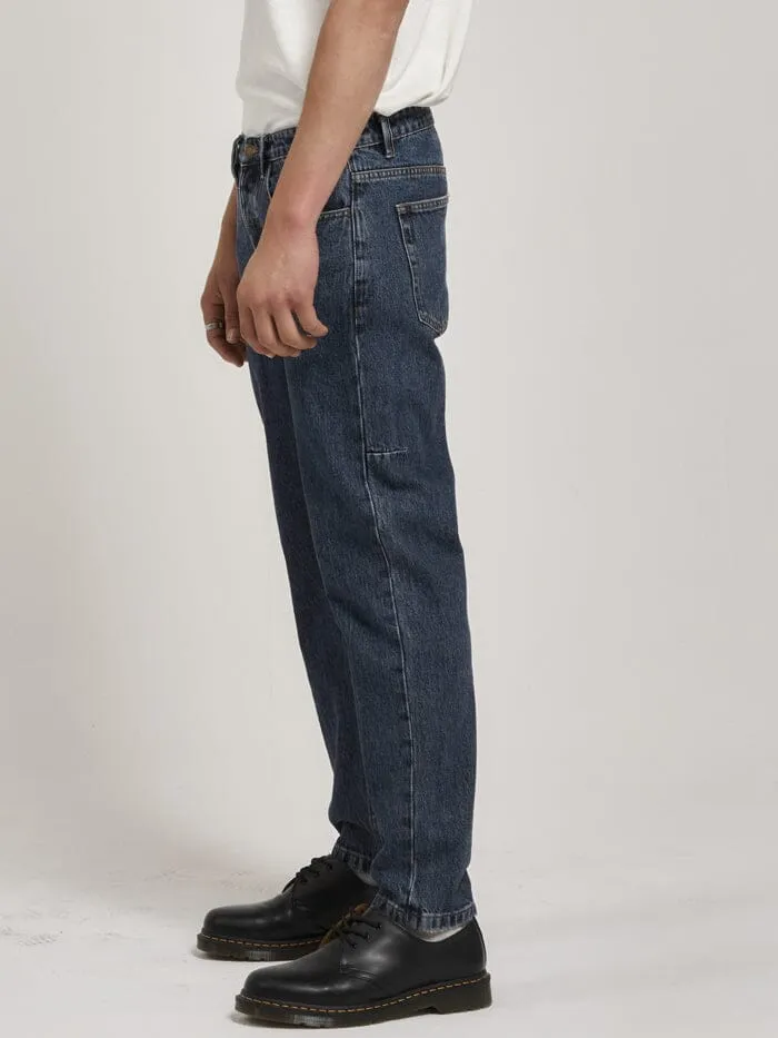 Mens Unchopped Denim Jean Worn In Blue Thrills Denim