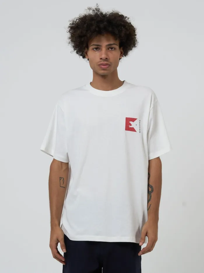 Mens United For All Merch Fit Tee Dirty White Thrills Tees and Tank Tops