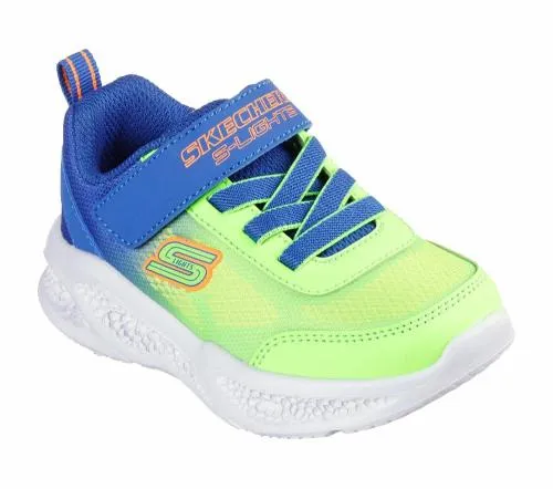 MeteorLights 8211 Krendox Blue Lime Kids SKECHERS Toddlers UK Sizes 49