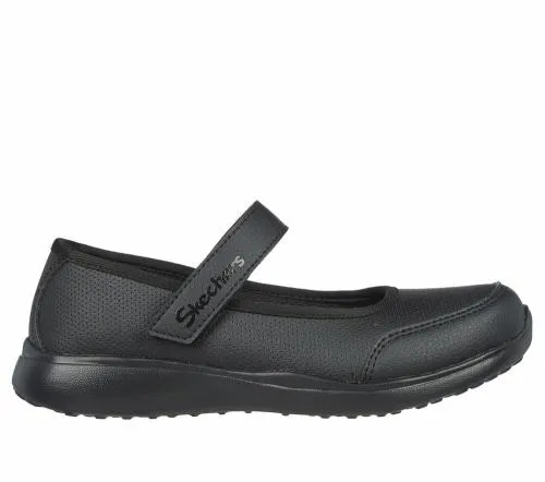 Microstrides 8211 Recess Rules Black Kids SKECHERS Big Kids UK Sizes 36