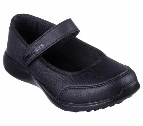 Microstrides 8211 Recess Rules Black Kids SKECHERS Big Kids UK Sizes 36