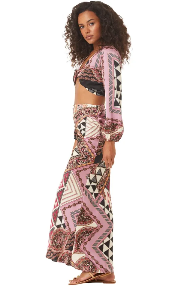 MISA Los Angeles ANARAK SKIRT Leonardo Patchwork Women Skirts and Shorts